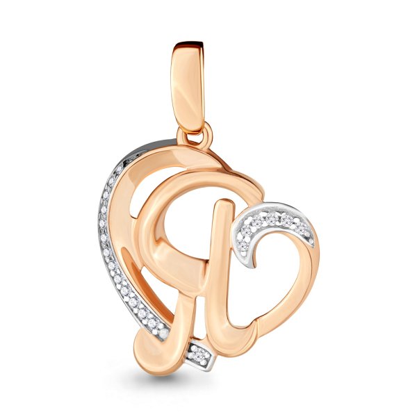 Подвеска Аквамарин - Серебро 925, Фианит (арт. 24038А.6)