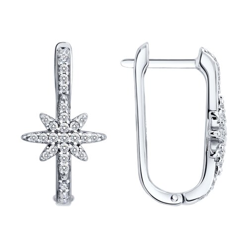 Серьги SOKOLOV - Серебро 925, Фианит (арт. 94027664-91)