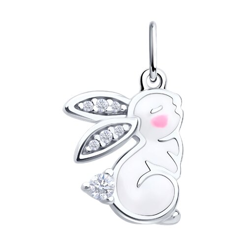 Подвеска Diamant - Серебро 925, Фианит, Эмаль (арт. 94-130-02223-1)