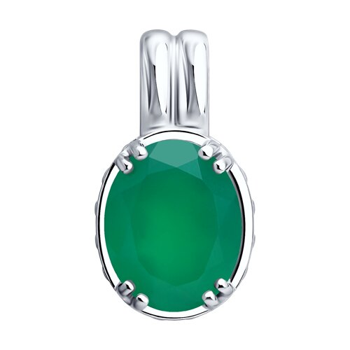 Подвеска SOKOLOV - Серебро 925, Агат, Фианит (арт. 92030864)