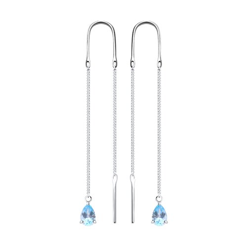 Серьги SOKOLOV - Серебро 925, Топаз (арт. 92022153)