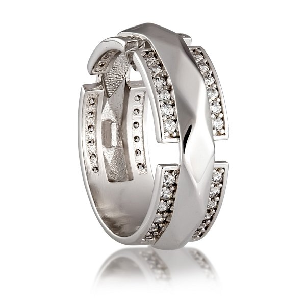 Кольцо Галатея - Серебро 925, Фианит (арт. 2772.1)