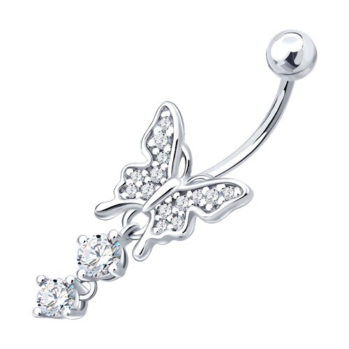 Пирсинг SOKOLOV - Серебро 925, Фианит (арт. 94060113)