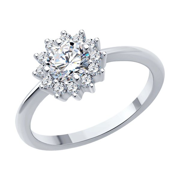 Кольцо SOKOLOV - Серебро 925, Фианит (арт. 94014108-91)