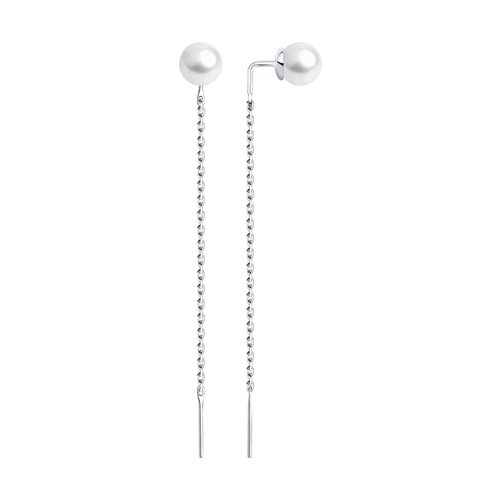 Серьги SOKOLOV - Серебро 925, Жемчуг синтетический (арт. 94022191)