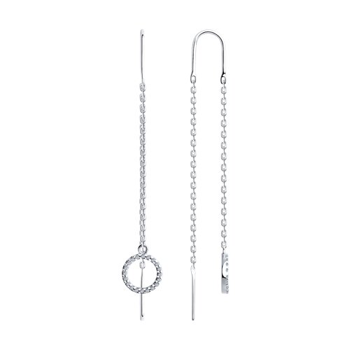 Серьги SOKOLOV - Серебро 925, Фианит (арт. 94026609)