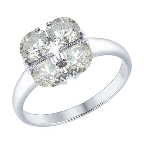 Кольцо SOKOLOV - Серебро 925, Swarovski (арт. 89010104)