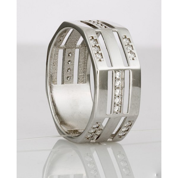 Кольцо Галатея - Серебро 925, Фианит (арт. 2739.1)