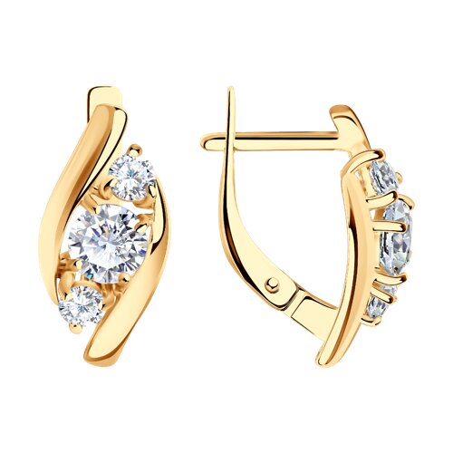 Серьги SOKOLOV - Серебро 925, Фианит (арт. 93022390)