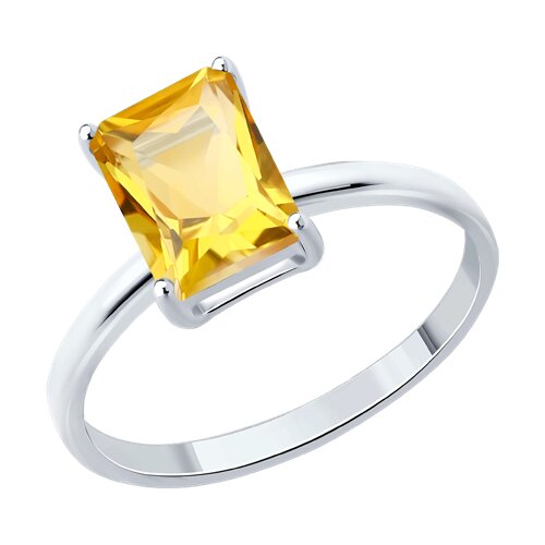 Кольцо Diamant - Серебро 925, Цитрин (арт. 94-310-00395-1)