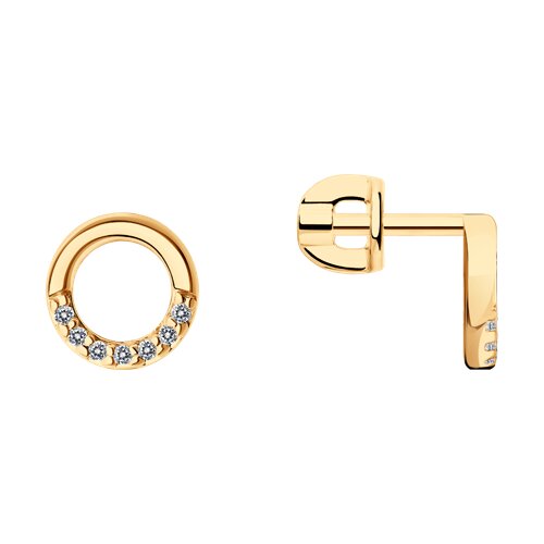 Серьги SOKOLOV - Серебро 925, Фианит (арт. 93022233)