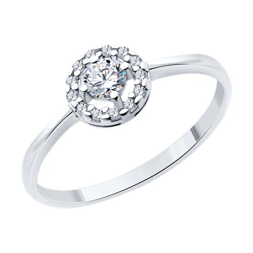Кольцо SOKOLOV - Серебро 925, Swarovski , Фианит (арт. 89010135)