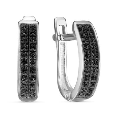 Серьги Иллада - Серебро 925, Фианит (арт. с122427-5)