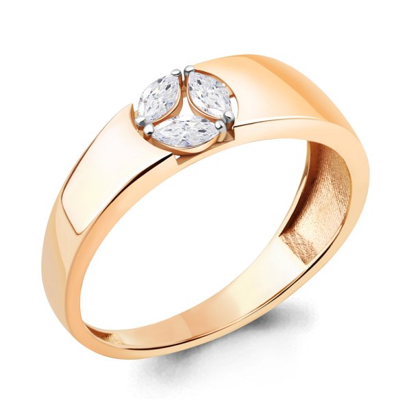 Кольцо Аквамарин - Серебро 925, Фианит (арт. 67309.6)