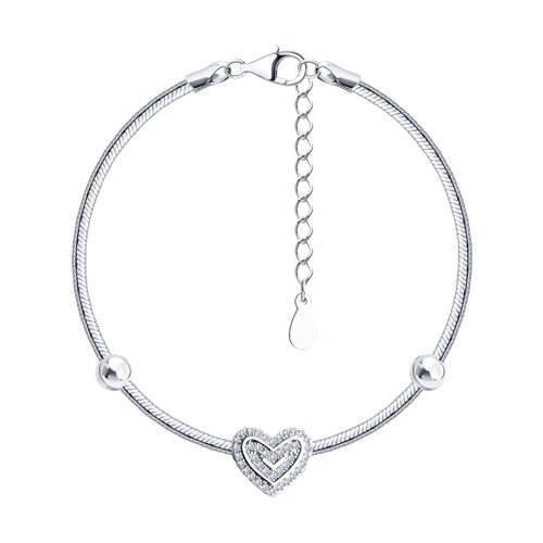 Браслет SOKOLOV - Серебро 925, Фианит (арт. 94051123-91)