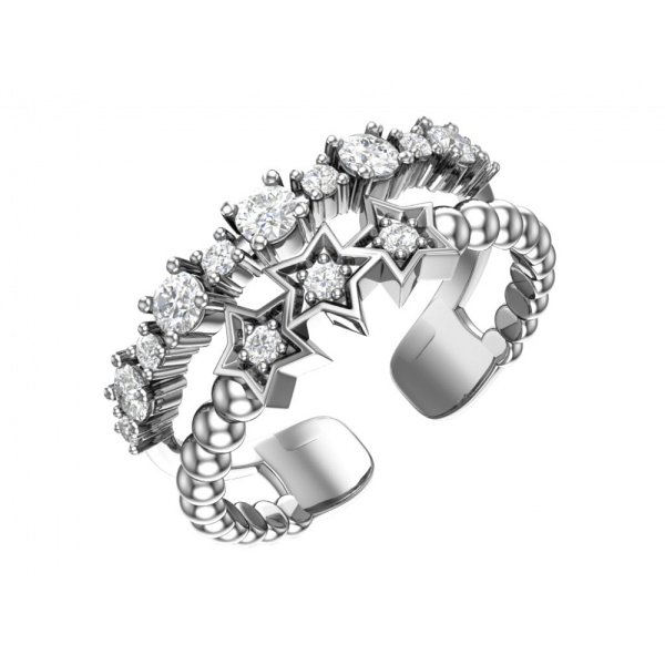 Кольцо POKROVSKY - Серебро 925, Фианит (арт. 1101220-00775)