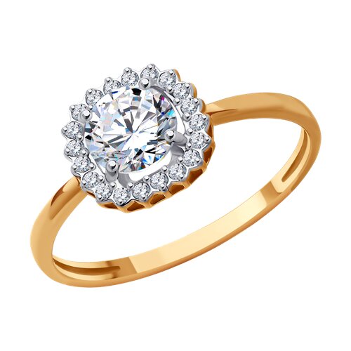 Кольцо SOKOLOV - Золото 585, Фианит (арт. 019190)