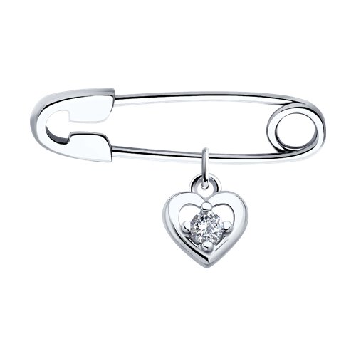 Булавка Diamant - Серебро 925, Фианит (арт. 94-140-02698-1)