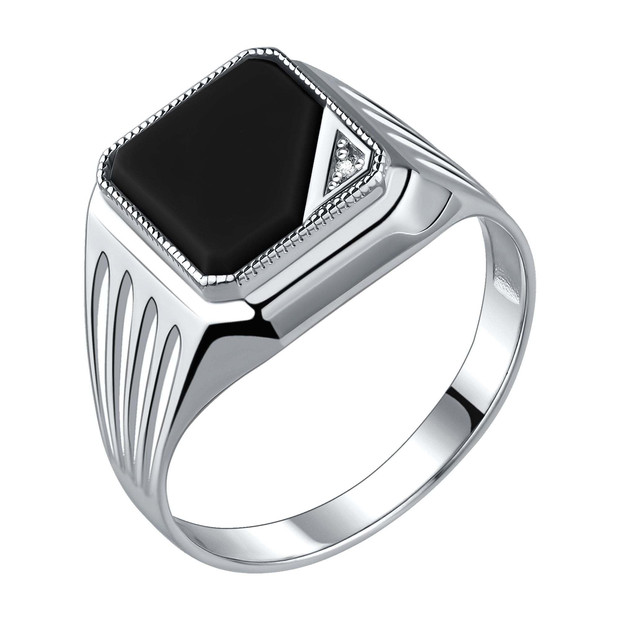 Кольцо Talant - Серебро 925, Агат, Фианит (арт. 21-72-0801-17549)