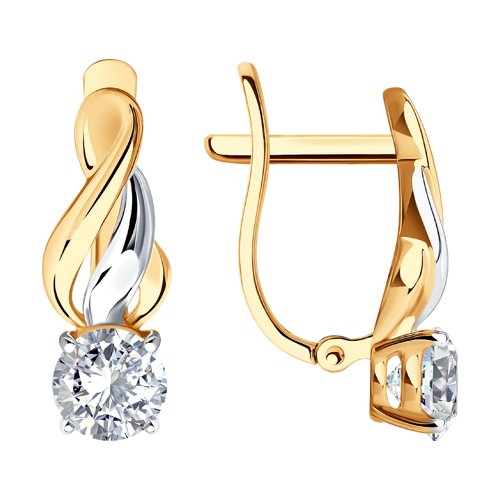 Серьги SOKOLOV - Золото 375, Фианит (арт. 026884-4)