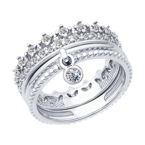 Кольцо SOKOLOV - Серебро 925, Фианит (арт. 94012405)