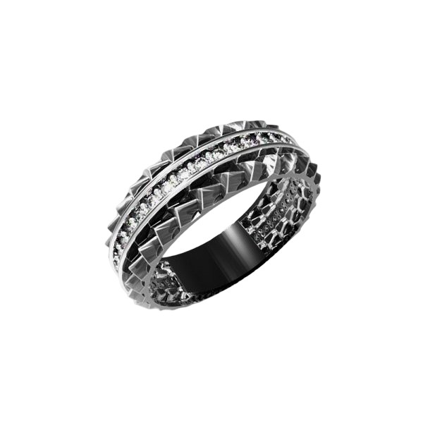 Кольцо ЮЗ "САНИС" - Серебро 925, Фианит (арт. 31-180015)