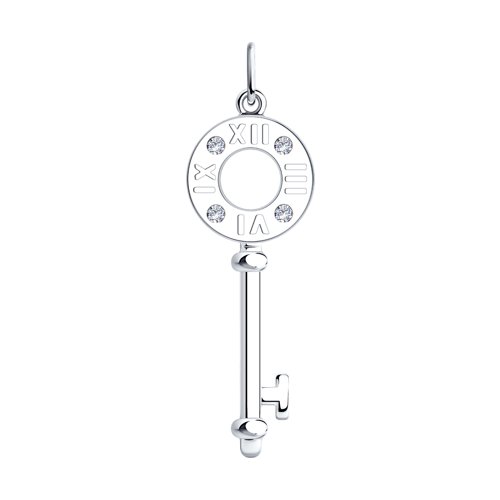 Подвеска SOKOLOV - Серебро 925, Фианит (арт. 94032599)