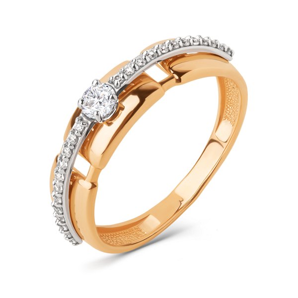 Кольцо ЮФ Династия - Золото 375, Фианит (арт. 023341-5102)