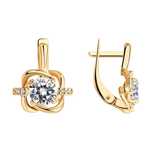 Серьги SOKOLOV - Серебро 925, Фианит (арт. 93020895)