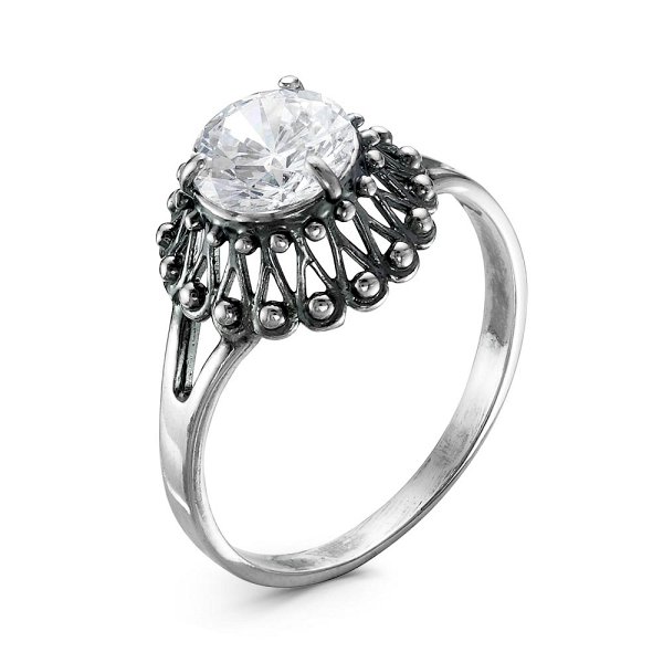 Кольцо Красная пресня - Серебро 925, Фианит (арт. 23810952)