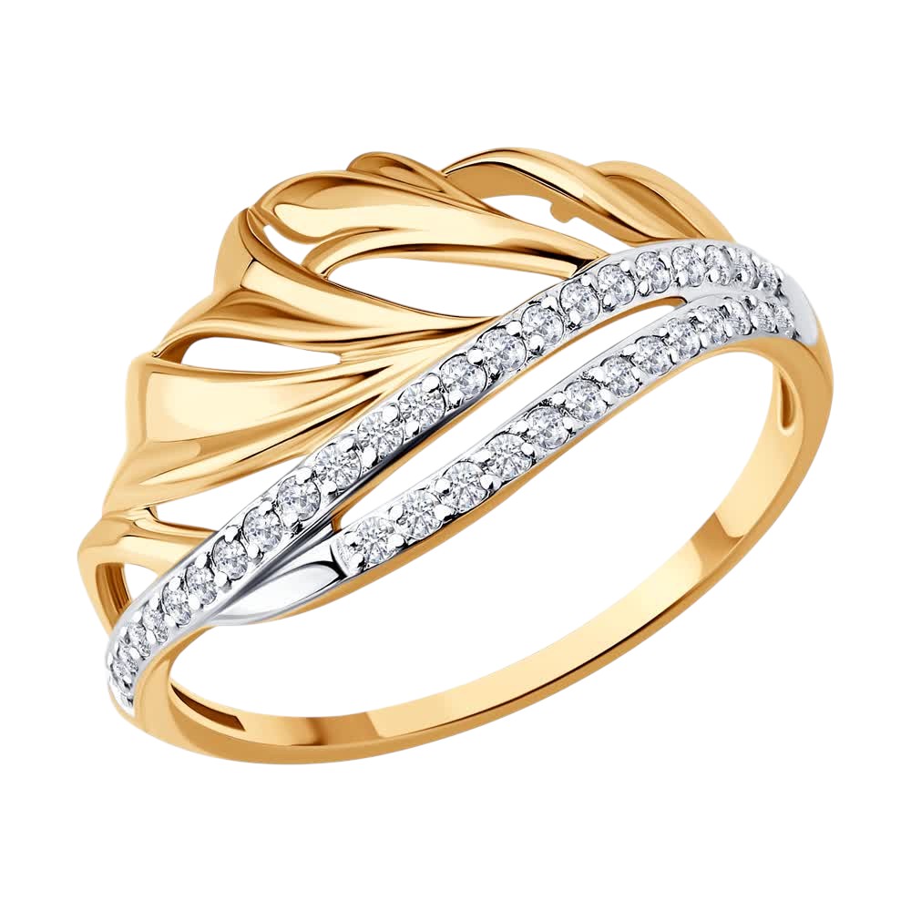 Кольцо SOKOLOV - Золото 585, Фианит (арт. 019804)