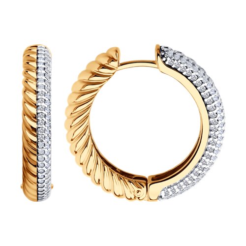 Серьги Diamant - Серебро 925, Фианит (арт. 93-120-02160-1)