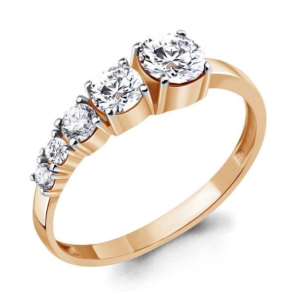 Кольцо Аквамарин - Серебро 925, Фианит (арт. 67475.6)