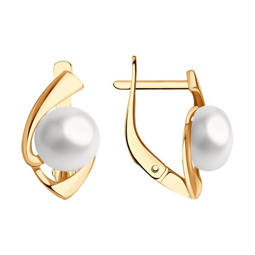 Серьги Diamant - Серебро 925, Жемчуг культивированный (арт. 93-320-02627-1)