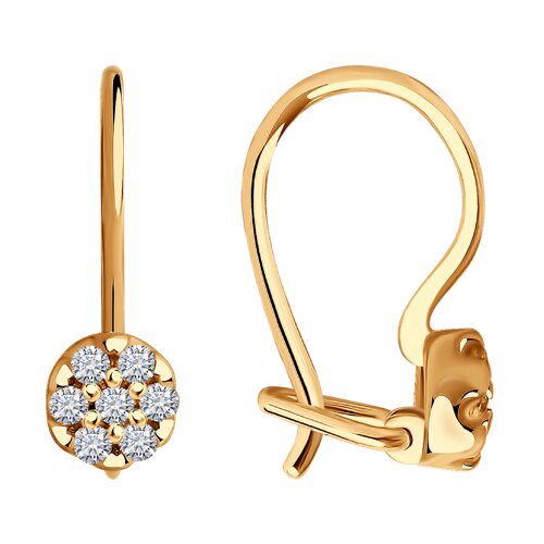 Серьги SOKOLOV - Серебро 925, Фианит (арт. 93020446)