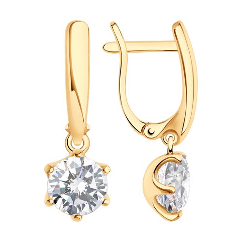 Серьги SOKOLOV - Серебро 925, Фианит (арт. 93020649)