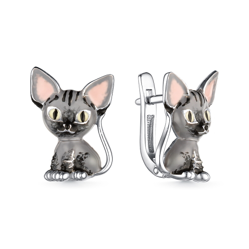 Серьги Мириада - Серебро 925, Эмаль (арт. 901022633)