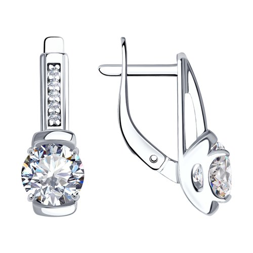Серьги SOKOLOV - Серебро 925, Фианит (арт. 94022951)