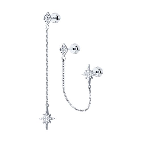 Серьги SOKOLOV - Серебро 925, Фианит (арт. 94026679)