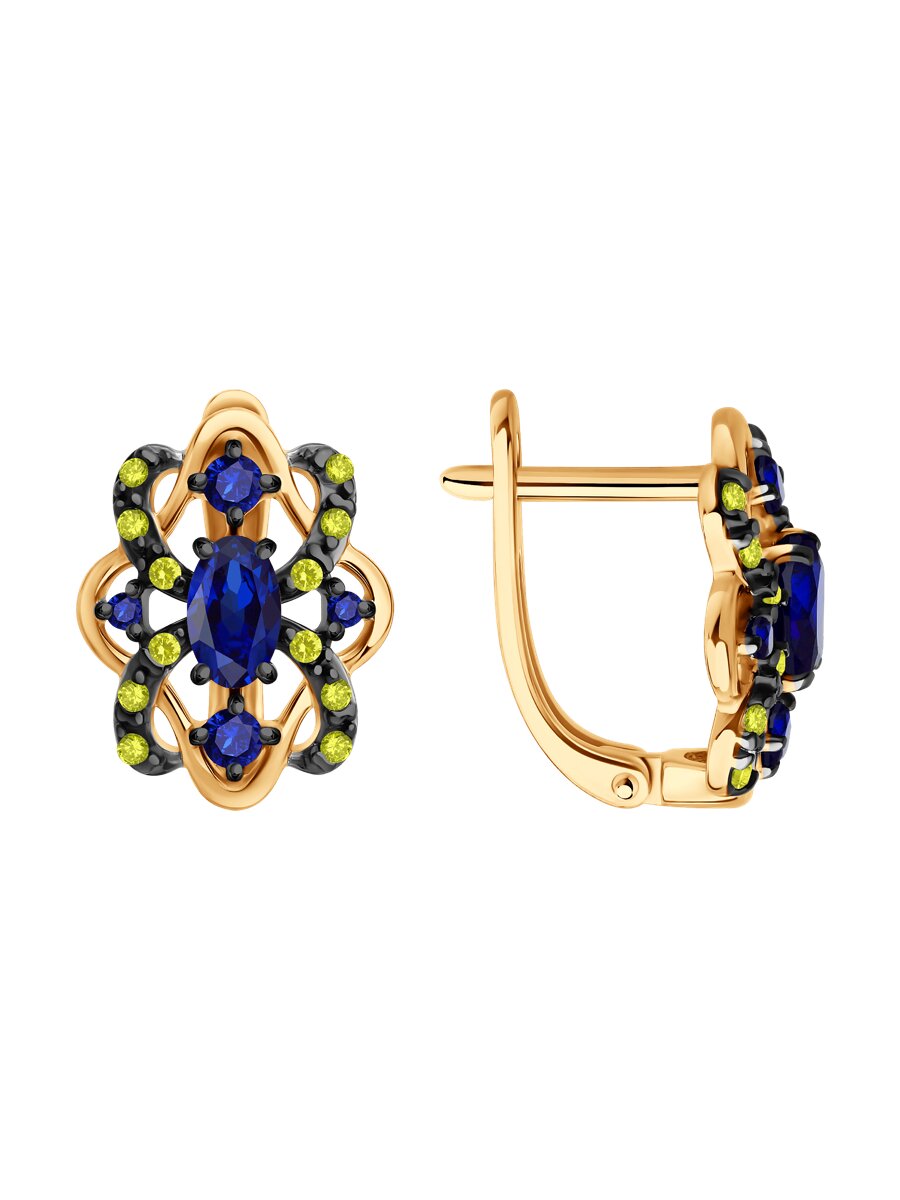 Серьги SOKOLOV - Серебро 925, Сапфир (арт. 62020021)