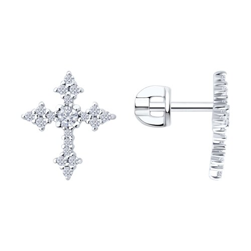 Серьги SOKOLOV - Серебро 925, Фианит (арт. 94027055)