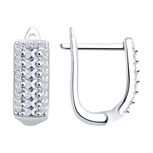 Серьги SOKOLOV - Серебро 925, Фианит (арт. 94027183-91)