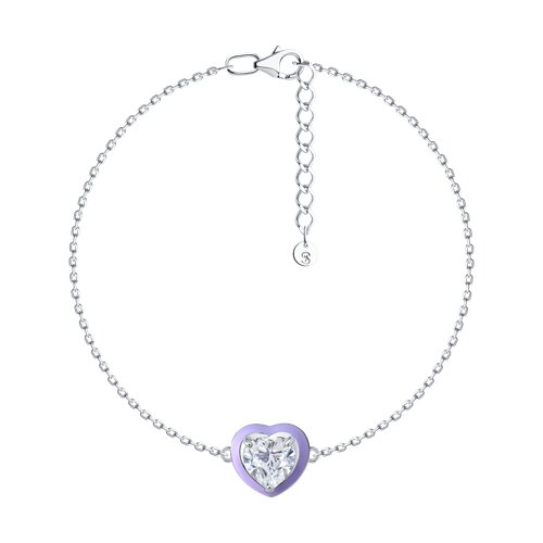 Браслет SOKOLOV - Серебро 925, Фианит, Эмаль (арт. 94051531)