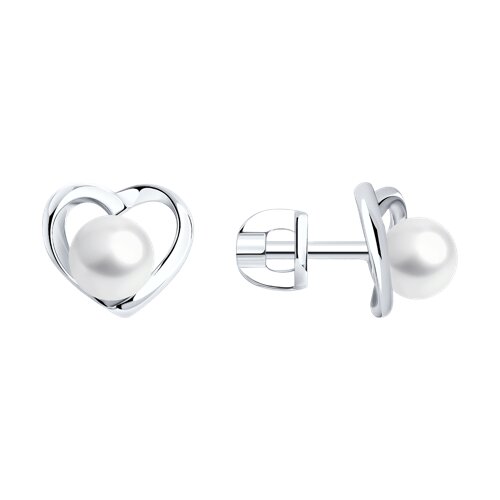 Серьги SOKOLOV - Серебро 925, Жемчуг синтетический (арт. 94022192)