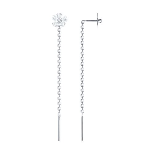 Серьги SOKOLOV - Серебро 925, Фианит (арт. 94025289)