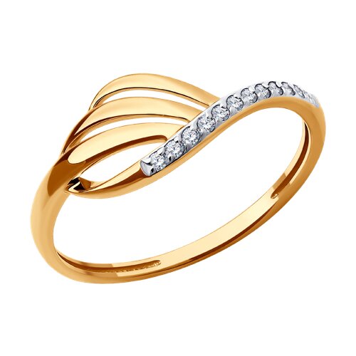 Кольцо SOKOLOV - Золото 585, Фианит (арт. 019467)