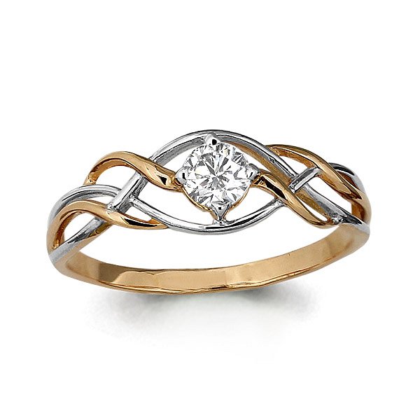 Кольцо Аквамарин - Золото 375, Фианит (арт. 662761.8)