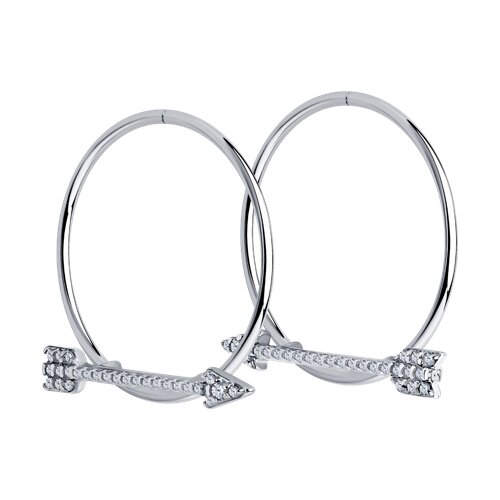 Серьги SOKOLOV - Серебро 925, Фианит (арт. 94025694)