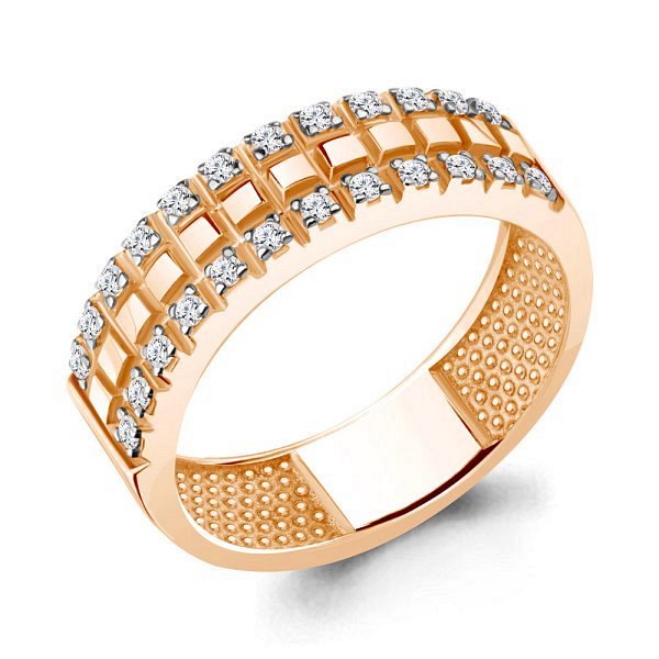 Кольцо Аквамарин - Серебро 925, Фианит (арт. 67775А.6)