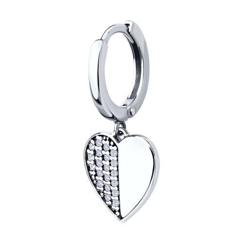 Серьга SOKOLOV - Серебро 925, Фианит (арт. 94170357)